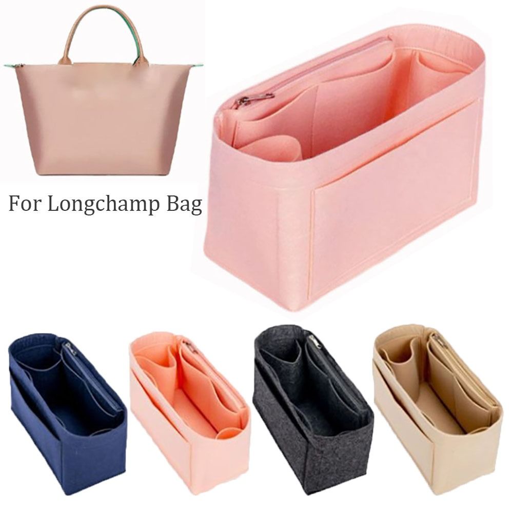 Women'S Bags Longchamp - Прочная фетровая сумка-вставка, сумка для хранения,