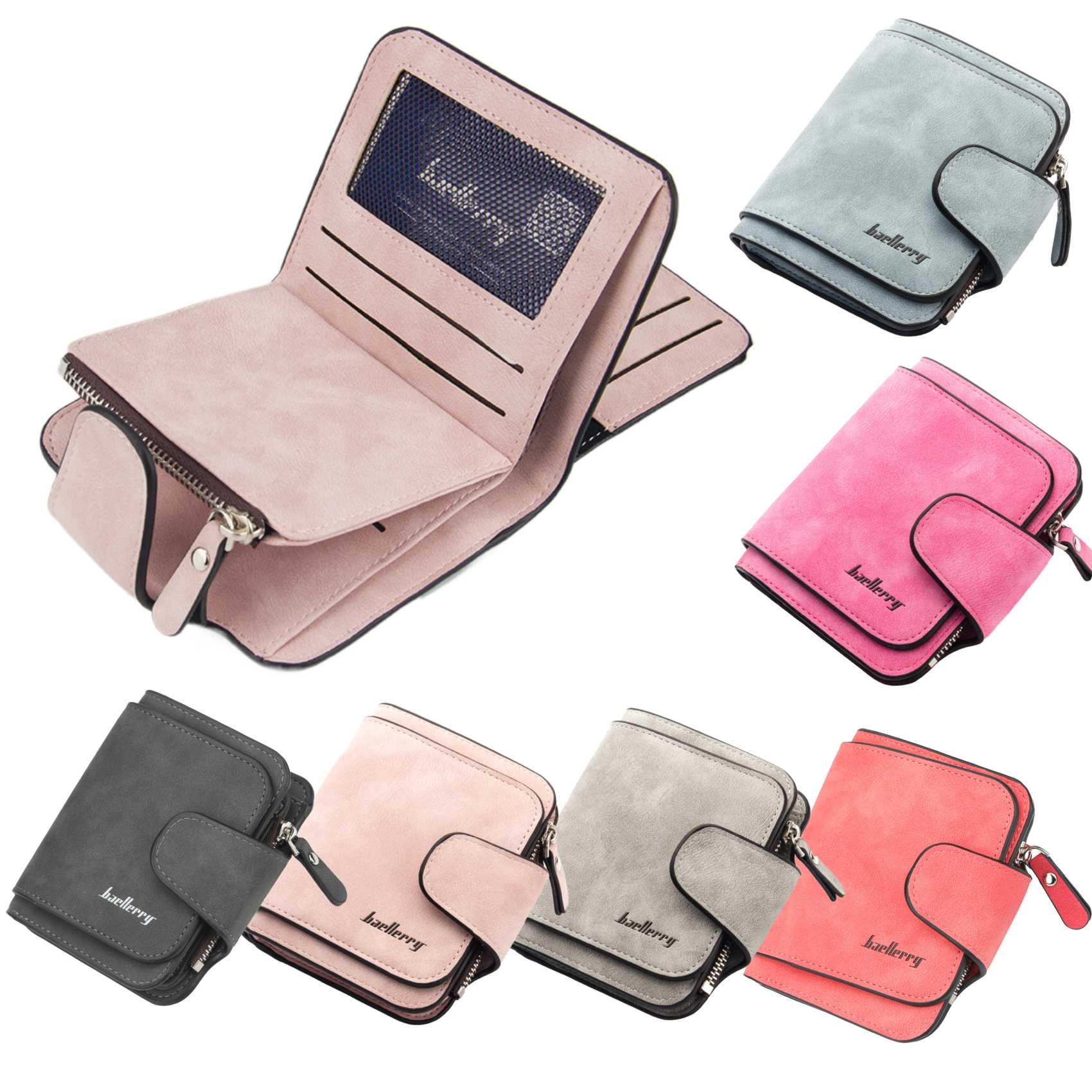Women Bags Guess - Женский короткий кошелек из полиуретановой кожи