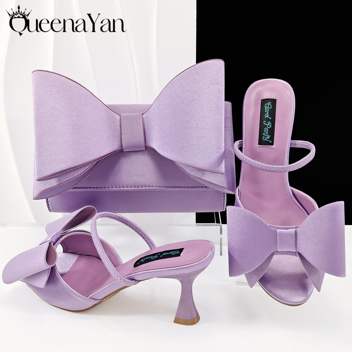 Women Bags For Wedding - Комплект: туфли-лодочки Queena Yan 2025 с