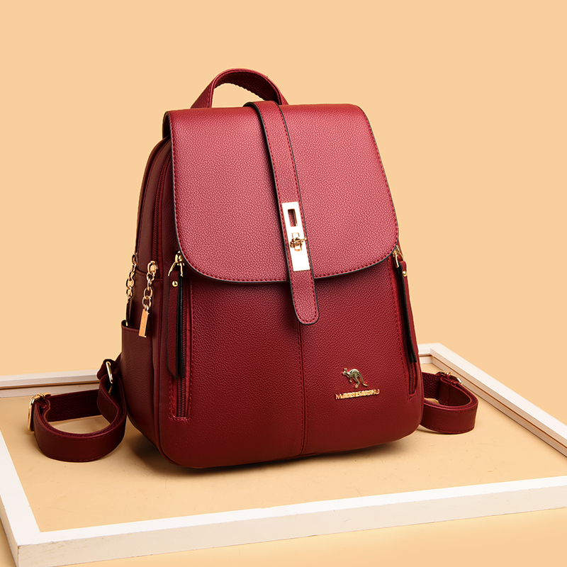 Роскошные женские кожаные рюкз – обзор и цена Women Bags Guess