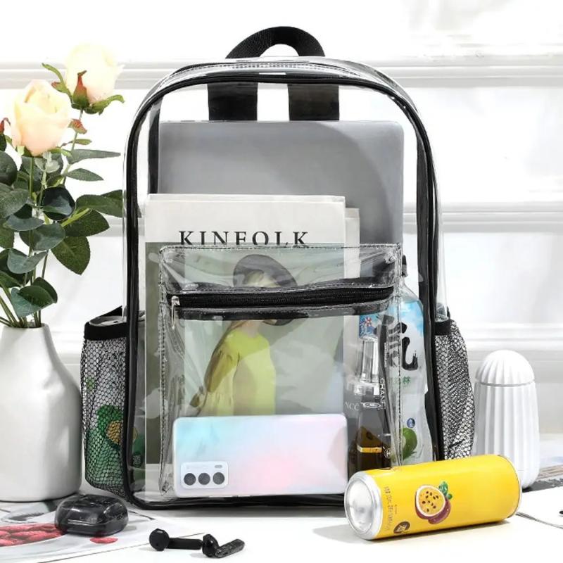 Прозрачный рюкзак из ПВХ для з – обзор и цена Women Bags Waterproof